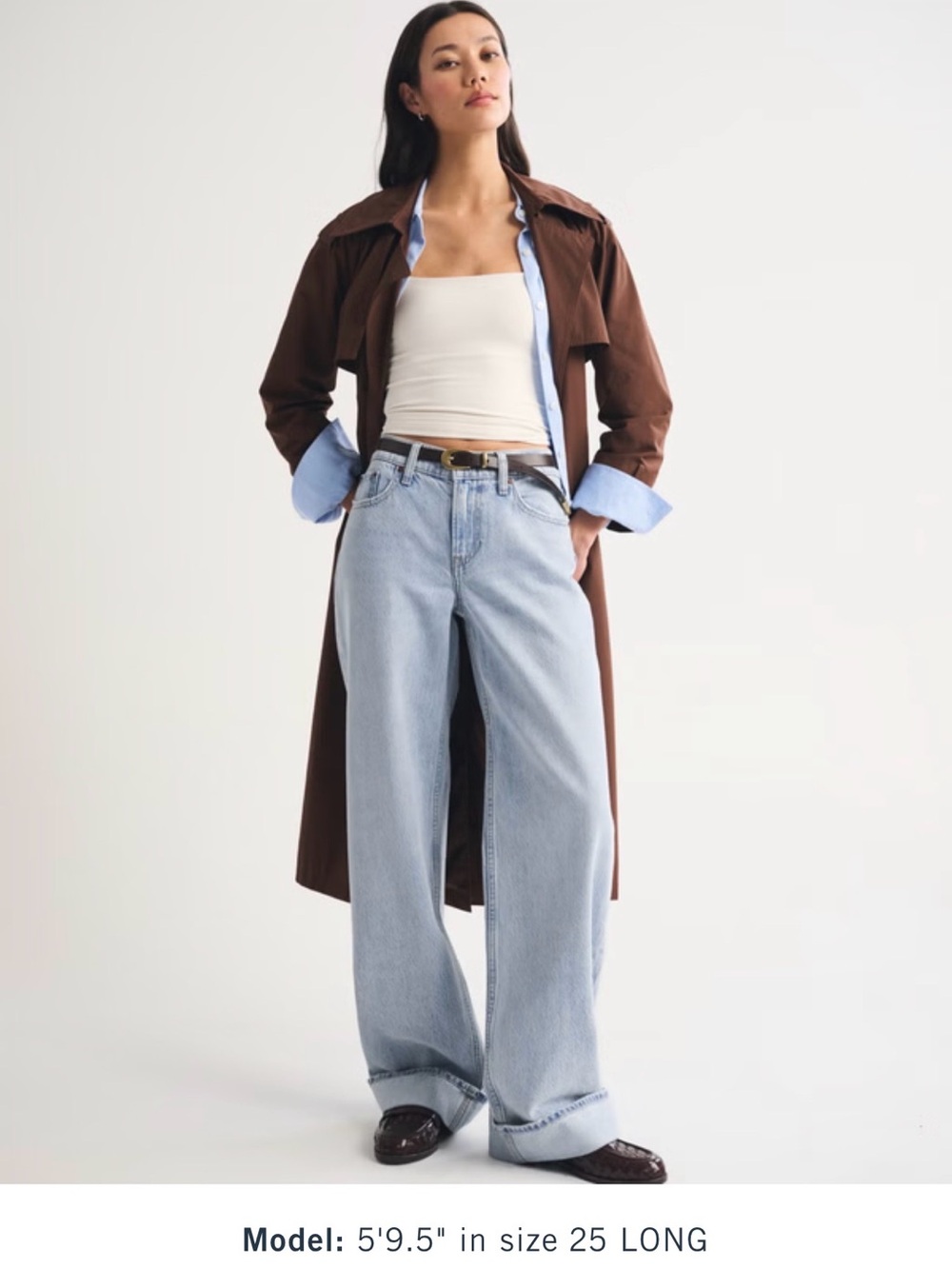 Abercrombie & Fitch Low Rise Wide-Leg Jeans